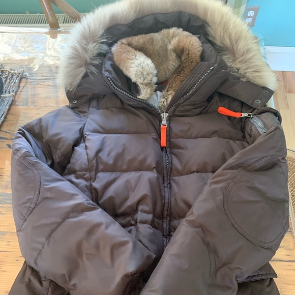 MARC JACOBS 3 PIECE WINTER COAT HOODED FAUX FUR BROWN WOMENS XS - Picture 3 of 16